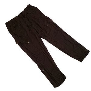Nwt jolt black cargo pants  with elastic draw string waist Size 11